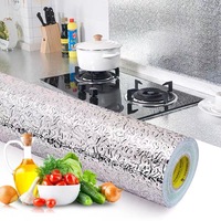 Autocollants muraux en PVC de style moderne, revêtement de tiroir, argent, imperméable, motif géométrique, papier peint pour la maison, cuisine, anti-huile, usage domestique