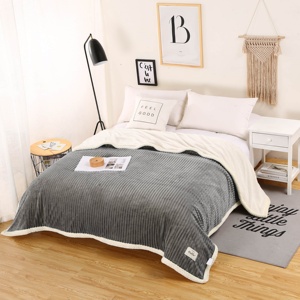 China Supplier Soft Warm Fleece Flannel <strong>Throw</strong> Blankets <strong>Quilted</strong> <strong>Bed</strong> Spread <strong>for</strong> Winter - Product Image 1