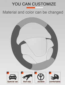 Funda de cuero Artificial para volante de coche, cosido a mano, negro, para <span class=keywords><strong>BMW</strong></span> <span class=keywords><strong>E46</strong></span>, E39, <span class=keywords><strong>330i</strong></span>, 540i, 525i, 530i, 330Ci, M3, <span class=keywords><strong>2001</strong></span> - Product Image 6