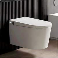 Toilettes intelligentes à commande vocale, lampes infrarouges de soin pour salle de bain, toilettes murales intelligentes