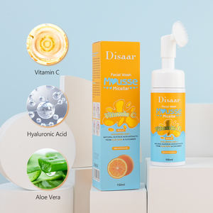 Espuma Limpiadora Facial con Vitamina C de Marca Privada, con Ácido Hialurónico y Aloe Vera, Iluminadora y Nutritiva para la Piel, Botellas Personalizadas para Lavado Facial - Product Image 4