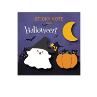 Ensemble de bloc-notes Kawaii Halloween Design papeterie auto-adhésive pour bureau en papier kraft