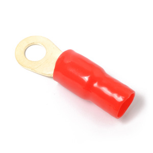 Ring <b>Terminals</b> 4Ga Brass 8.5mm Hole 33mm Length For Car Audio Wiring 10 Pairs Pack - Product Image 4