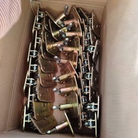 Boucle de fixation pour échafaudage en acier Q235 fiable, électrogalvanisée et thermolaquée rouge, outil de construction, clip à ressort rapide