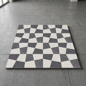Nuevo diseño exterior antideslizante cerámica porcelana 400x400mm estacionamiento baldosas precio de fábrica del fabricante indio - Product Image 1