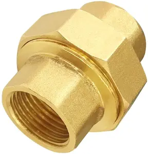 Brass Pipe Fitting Coupling 1/2 Inch NPT Female Female Fitting Threads Adapter Female Pipe Fittings Union