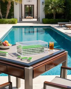 No Assembly Needed Premium 5mm Acrylic Mahjong <b>Storage</b> Box for American Tiles - Product Image 3