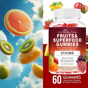 Gummies aux fruits et superaliments OEM |   Stimulez l'énergie, renforcez l'immunité et améliorez la santé digestive |   Mélange de superaliments végétaliens 40+ fruits et légumes, complément alimentaire - Product Image 5