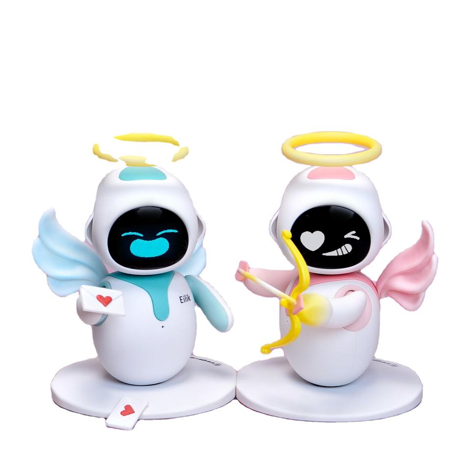 2023 Pink and Blue Combo EILIK Robot Toys Bright Clever Intelligent Toys Companion Interactive Robot For Kids