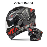 Vente chaude casque intégral antichute coupe-vent Sport vélo moto ABS équitation modulaire moto casque de course