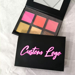 พาเลทท์ไฮไลท์เตอร์ คอนทัวร์ บลัชออน แบบอัดแข็ง สีชัด ติดทนนาน 6 สี สำหรับ DIY - Product Image 2