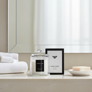 เทียนหอม LunaLith งานฝีมือสมัยใหม่ รูปทรงกระบอกแก้วสีทอง |   เทียนหอมจากขี้ผึ้งถั่วเหลืองสุดหรูและน้ำหอมปรับอากาศสำหรับตกแต่งบ้าน - Product Image 5