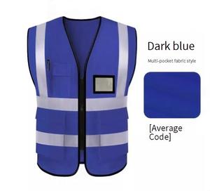 เสื้อกั๊กสะท้อนแสง LED พร้อมกระเป๋า  โลโก้สั่งทำได้  ระบายอากาศได้ดี  ผลิตจากโพลีเอสเตอร์  เสื้อผ้าเพื่อความปลอดภัยสะท้อนแสง - Product Image 4