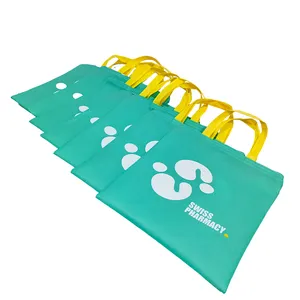 Custom Eco Friendly Recycle Durable Extra Large Tote Non Woven ziplock Nonwoven Reusable Grocery Bags With Logo