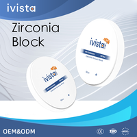 Transparence et résistance combinées, bloc de zircone IVISTA SHT à 47 % de translucidité, haute résistance, disponible en OEM pour couronne implantaire