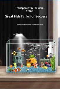 Pecera de escritorio de Bob Esponja, acrílica, resistente a caídas y desgaste, decoración de paisaje simple, juego completo con peces Guppy juveniles - Product Image 6