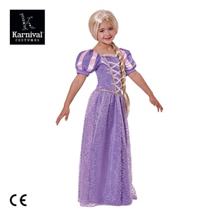 ODM seluruh penjualan Halloween TV & Film terinspirasi kostum putri untuk anak perempuan peri Rapunzel berdandan pakaian untuk anak-anak - Product Image 2