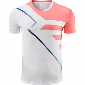 Personnalisable Hommes Femmes Tennis De Table À Manches Courtes <span class=keywords><strong>Maillot</strong></span> À Séchage Rapide Haute Qualité Automne Hiver Badminton Chemise - Product Image 1