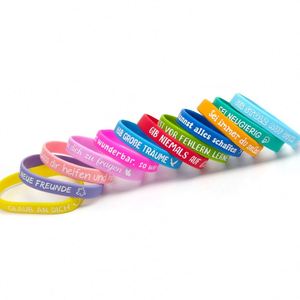 Bracelets en silicone religieux en gros, colorés, inspirants, chrétiens, en caoutchouc, pour hommes et femmes, cadeaux - Product Image 2