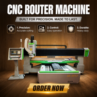 Routeur CNC ATC 2513 à prix de gros, 7,5 kW, table mobile, vis à billes pour feuilles d'acrylique, panneaux PVC, MDF