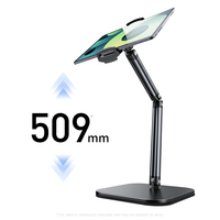 Support de Téléphone/Tablette Pliable et Réglable X69Pro en Alliage d'Aluminium pour Bureau, Compatible iPad et iPhone