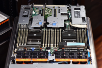 Serveur en rack 1U PowerEdge R6525, hôte de virtualisation dense, SATA/SAS, alimentation 1400W, mémoire 64 Go
