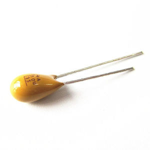 Condensatori al Tantalio Radiali 10uF 35V, Tantal Kondensator 10% Passo 5.08mm - Product Image 1