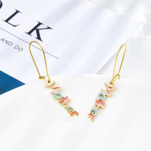 Pendientes de Aro de Acero Inoxidable para el Día de la Madre, Joyería de Moda Hipoalergénica para Mujer - Product Image 4
