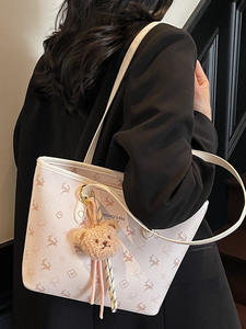 Tas Tote Wanita Mewah Bahan PU Grosir, Penutup Ritsleting, Ringan, Portabel, Tahan Lama, Desain Tahan Air, Tren Fashion, Penggunaan Sehari-hari - Product Image 6