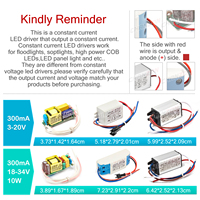 Driver LED à courant constant Chanzon 6W 10W 20W 36W 50W 300mA 600mA 900mA 1500mA, alimentation AC/DC, transformateur pour éclairage COB
