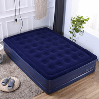 Lit à coussin d'air pour l'extérieur Matelas gonflable double pliable et portable confortable