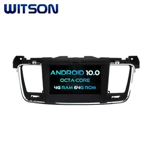 Gps witson, navegação gps para carro com android 10.0, para peugeot 508 4g ddr3 1080p hd