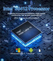 2 LAN 6 USB 2 COM DDR4 J6412 Nuevo Win10/Linux Embedded Industrial MINI PC con enchufe de EE. UU.