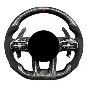 Volante Personalizado de Fibra de Carbono Real para Mercedes-Benz AMG A35 A45 C43 C63 E53 E63 GLC63 GT 2019 2020 2021 <span class=keywords><strong>2022</strong></span> 2023 - Product Image 2