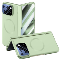 Étui de téléphone antichoc de luxe en PC rigide avec charnière et protection d'écran magnétique en verre dépoli pour Google Pixel 10 Pro Fold Fabriqué en Chine