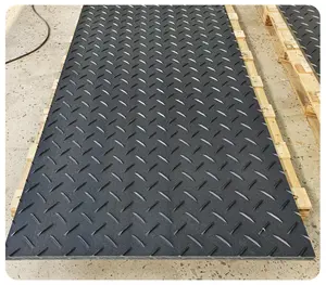 Tappetini di accesso al suolo per pavimenti in plastica per costruzione in HDPE resistente all'usura impermeabile su strada taglio personalizzato disponibile