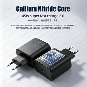 อะแดปเตอร์แปลงไฟแบบติดผนัง 45W ชาร์จเร็ว รองรับโปรโตคอล Pd Pps ปลั๊กแบบยุโรป รองรับแรงดันไฟฟ้ากว้าง สำหรับอุปกรณ์ดิจิทัลมือถือซัมซุงและแอนดรอยด์ - Product Image 4
