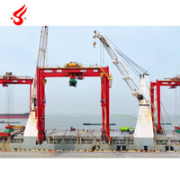 RTG-Gummibereifte Container-Portalkräne 25-80 Tonnen Hakenlift-Container-Straddle-Carrier für den Außenhafengebrauch