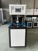 Máquina Sopladora de Botellas PET/PP Semiautomática con Control PLC, Bomba, Motor, Rodamiento, Ahorro de Energía, Fácil Operación para Botellas de Agua de 5 Litros
