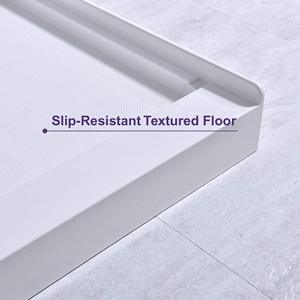 Cubierta de tensión de acero inoxidable Wetroom hecha <span class=keywords><strong>a</strong></span> <span class=keywords><strong>medida</strong></span>, placa de <span class=keywords><strong>resina</strong></span> de piedra, bandeja de <span class=keywords><strong>ducha</strong></span> Smc para Baño - Product Image 4