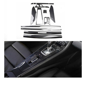 Embellecedores de consola central para <span class=keywords><strong>salpicadero</strong></span> de engranajes interiores de <span class=keywords><strong>coche</strong></span> de fibra de carbono, kits de automóviles para Porsche 911 Carrera Targa 2012-2018 Accesorios - Product Image 2