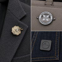 HONMEO Étiquettes métalliques personnalisées sans plomb, étiquettes métalliques gaufrées pour jeans, étiquettes pour vêtements en denim, fabricant en gros