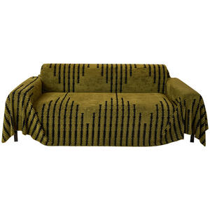 Funda de Sofá de Felpa SKJiejiegao, Tipo Modular, Rayas de Color Sólido, Lavable, de Algodón y Felpa, Funda para Muebles - Product Image 1