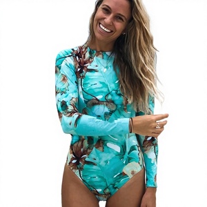 RUIYI 2024 Maillot de bain une pièce sexy personnalisé à dos nu imprimé en Spandex/Nylon à manches longues pour le fitness - Product Image 2