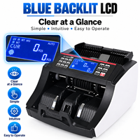 Compteur de billets 03E avec écran LCD rétroéclairé bleu pour banque, magasin de détail, caissier