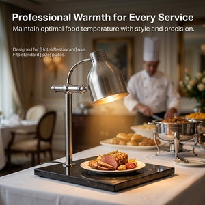Lampe chauffante pour aliments sur base en marbre, lampe chauffante pour aliments de qualité commerciale, équipement de cuisine pour restaurant, équipement de cuisine pour restaurant - Product Image 3