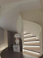 Escalier Tournant Intérieur en Métal pour Usine, Moderne, Simple, Intégré, Personnalisé, pour Attic et Duplex