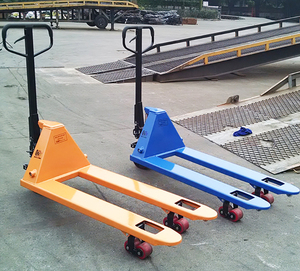 Chariot élévateur <span class=keywords><strong>manuel</strong></span> hydraulique à roues en PU/caoutchouc/nylon 2500 kg 3000 kg avec un bon prix à la vente - Product Image 1