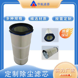 Cartouche filtrante industrielle à six oreilles à dégagement rapide Cartouche filtrante pour ventilateur de taille 320*660 Collecteur de poussière à dégagement rapide à six oreilles - Product Image 4