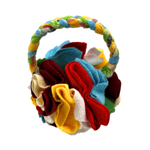 لعبة كرة البولينج المخملية للكلاب والقطط، لعبة مضغ للأسنان مع ميزات التنظيف والبحث واللعب، مستلزمات تعليمية للحيوانات الأليفة - Product Image 5